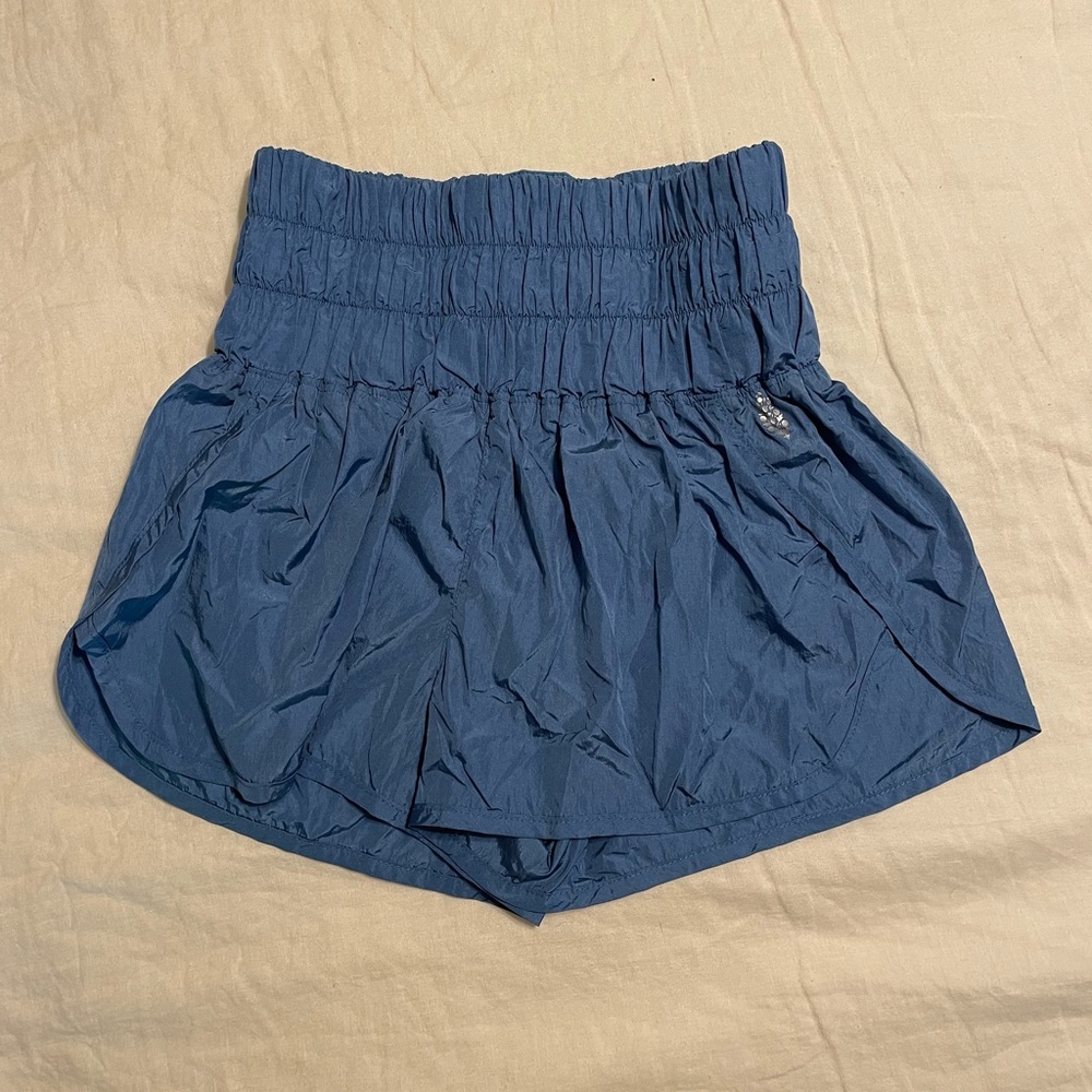 Free People The Way Home Shorts, size S, blue
